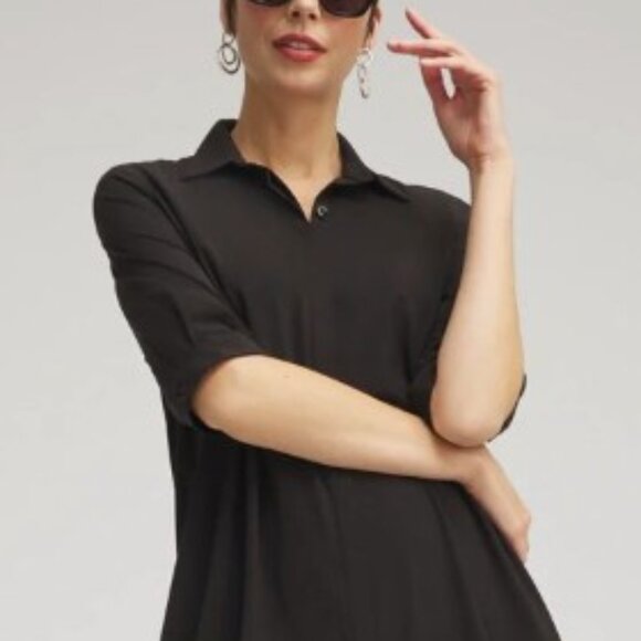 NWT - Chico's Zenergy Neema Bungee Dress - Size XL, Navy Print - Picture 5 of 7